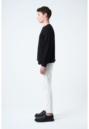 Sweater Tejido En Algodón Para Hombre Manga Ranglan Sweater Tejido En Algodón Para Hombre Manga Ranglan Negro M VÉLEZ