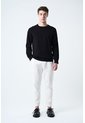 Sweater Tejido En Algodón Para Hombre Manga Ranglan Sweater Tejido En Algodón Para Hombre Manga Ranglan Negro M VÉLEZ de Vélez