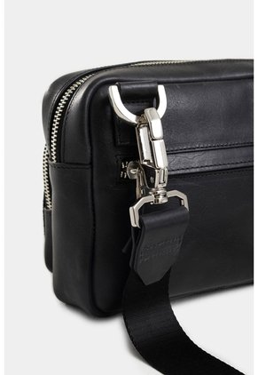 Manos Libres Bright De Cuero Para Hombre Detalle Gamuzado Manos Libres Bright De Cuero Para Hombre Detalle Gamuzado Negro VÉLEZ