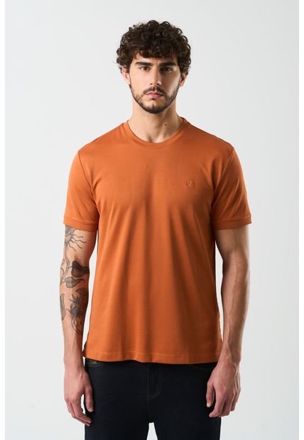Camiseta Micropima Arizona Para Hombre Semi Ajustada Camiseta Micropima Arizona Para Hombre Semi Ajustada Naranja XL Vélez