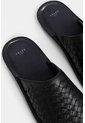 Slipper Tejido En Cuero Para Hombre Confort Slipper Tejido En Cuero Para Hombre Confort Negro 44 VÉLEZ de Vélez