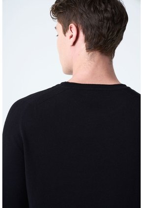 Sweater Tejido En Algodón Para Hombre Manga Ranglan Sweater Tejido En Algodón Para Hombre Manga Ranglan Negro M VÉLEZ