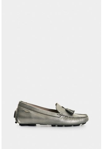 Mocasines De Cuero Folia Para Mujer Gorgonia Mocasines De Cuero Folia Para Mujer Gorgonia Grafito 39 VÉLEZ Vélez