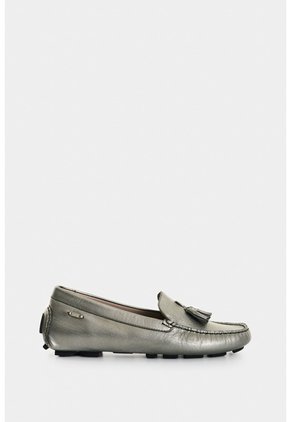 Mocasines De Cuero Folia Para Mujer Gorgonia Mocasines De Cuero Folia Para Mujer Gorgonia Grafito 39 VÉLEZ