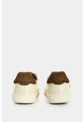 Tenis En Cuero Para Mujer Flair Tenis En Cuero Para Mujer Flair Crema 39 VÉLEZ