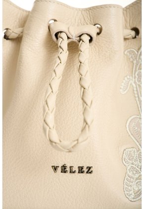 Manos Libres En Cuero Para Mujer Bruma Manos Libres En Cuero Para Mujer Bruma Crema VÉLEZ