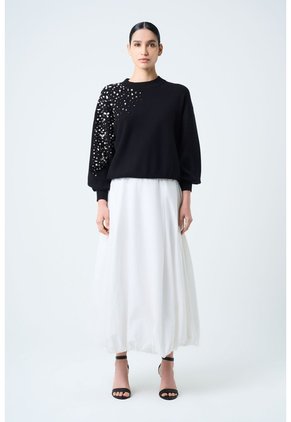 Falda Casiopea Para Mujer Largo Midi Falda Casiopea Para Mujer Largo Midi Blanco 10 VÉLEZ