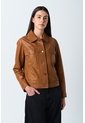 Chaqueta Kalahari De Cuero Para Mujer Silueta Trucker Chaqueta Kalahari De Cuero Para Mujer Silueta Trucker Miel XXL VÉLEZ de Vélez