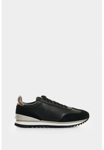 Tenis De Cuero Y Folia Para Mujer Gem Tenis De Cuero Y Folia Para Mujer Gem Negro 35 VÉLEZ Vélez