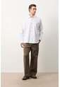 Camisa Para Hombre Ruibarbo Camisa Para Hombre Ruibarbo Blanco XL VÉLEZ de Vélez