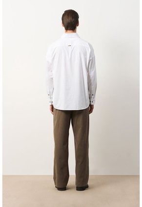 Camisa Para Hombre Ruibarbo Camisa Para Hombre Ruibarbo Blanco XL VÉLEZ