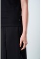Camiseta Manga Corta Para Mujer Bolsillo Cuero Camiseta Manga Corta Para Mujer Bolsillo Cuero Negro L VÉLEZ de Vélez