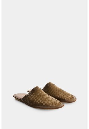 Slipper Tejido En Cuero Para Hombre Confort Slipper Tejido En Cuero Para Hombre Confort Tabaco 42 VÉLEZ