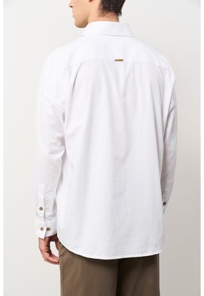 Camisa Para Hombre Ruibarbo Camisa Para Hombre Ruibarbo Blanco XL VÉLEZ