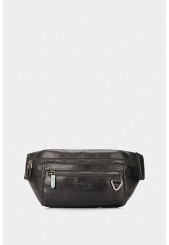 Riñonera Tivoli De Cuero Para Hombre Reata En Nylon Negro Riñonera Tivoli De Cuero Para Hombre Reata En Nylon Negro VÉLEZ Vélez