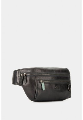 Riñonera Tivoli De Cuero Para Hombre Reata En Nylon Negro Riñonera Tivoli De Cuero Para Hombre Reata En Nylon Negro VÉLEZ