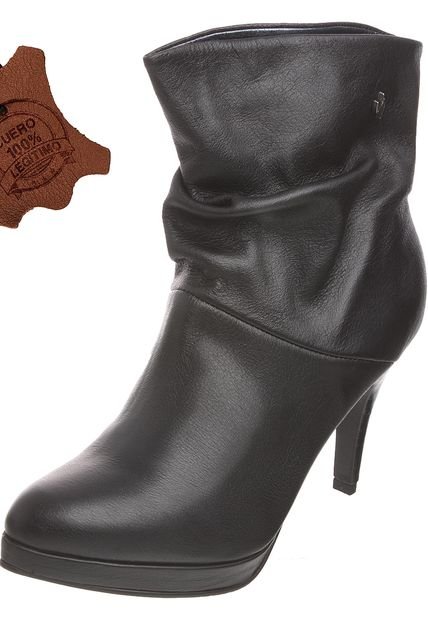 Bota Vélez Plataforma Negra