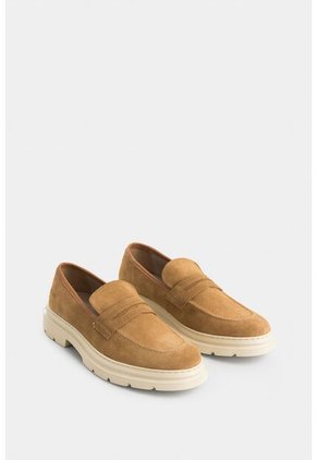 Mocasines Scorpius De Cuero Para Hombre Suela Tractorada Mocasines Scorpius De Cuero Para Hombre Suela Tractorada Miel 39 VÉLEZ