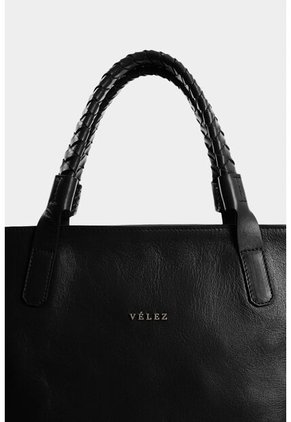 Shopping De Cuero Para Mujer Nómada Shopping De Cuero Para Mujer Nómada Negro VÉLEZ