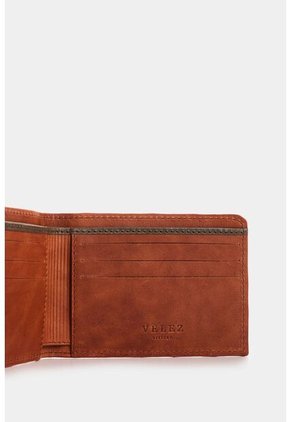 Billetera De Cuero Grabado Para Hombre Hazel Billetera De Cuero Grabado Para Hombre Hazel Terracota VÉLEZ