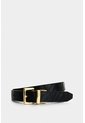 Cinturón Doble Faz Calix De Cuero Para Mujer Monogram Cinturón Doble Faz Calix De Cuero Para Mujer Monogram Negro S VÉLEZ de Vélez