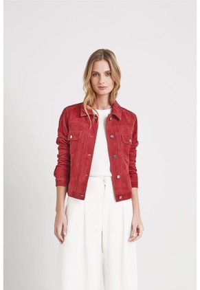 Chaqueta Mercury Tipo Trucker Para Mujer En Gamuza Chaqueta Mercury Tipo Trucker Para Mujer En Gamuza Vinotinto XL VÉLEZ