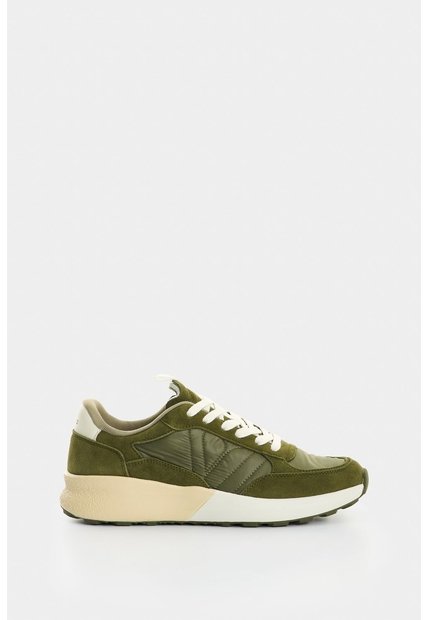 Tenis De Lona Y Cuero Gamuzado Para Hombre Stone 2 Tenis De Lona Y Cuero Gamuzado Para Hombre Stone 2 Verde 40 VÉLEZ