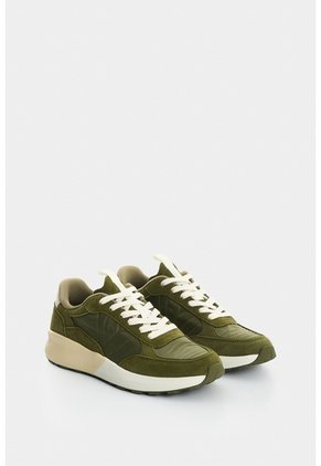 Tenis De Lona Y Cuero Gamuzado Para Hombre Stone 2 Tenis De Lona Y Cuero Gamuzado Para Hombre Stone 2 Verde 40 VÉLEZ