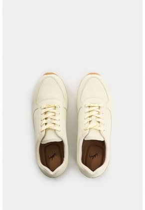 Tenis De Cuero Con Detalle Grabado Para Mujer Tropical 2 Tenis De Cuero Con Detalle Grabado Para Mujer Tropical 2 Blanco 38 VÉLEZ