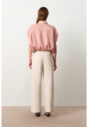 Camisa Manga Corta En Lino Para Mujer Faro Camisa Manga Corta En Lino Para Mujer Faro Natural M VÉLEZ