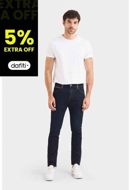 Jean Hori Blue Denim Para Hombre Pasadores En Cuero Jean Hori Blue Denim Para Hombre Pasadores En Cuero Azul 32 VÉLEZ