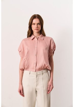 Camisa Manga Corta En Lino Para Mujer Faro Camisa Manga Corta En Lino Para Mujer Faro Natural M VÉLEZ