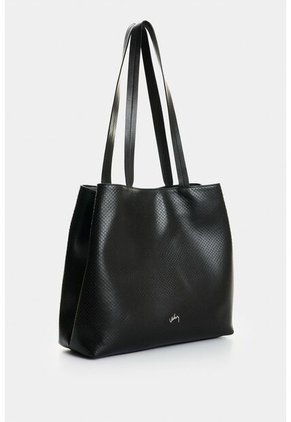 Shopping Munai En Cuero Grabado Para Mujer Shopping Munai En Cuero Grabado Para Mujer Negro VÉLEZ