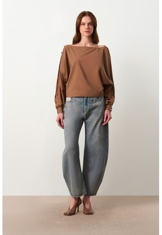 Camisa Oversize Para Mujer Savia Camisa Oversize Para Mujer Savia Tabaco XS VÉLEZ Vélez
