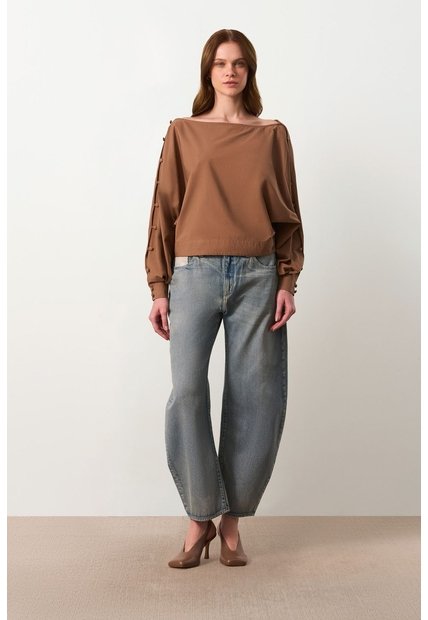 Camisa Oversize Para Mujer Savia Camisa Oversize Para Mujer Savia Tabaco XS VÉLEZ