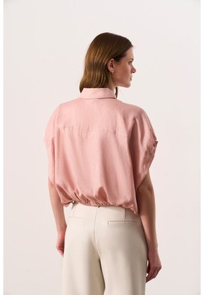 Camisa Manga Corta En Lino Para Mujer Faro Camisa Manga Corta En Lino Para Mujer Faro Natural M VÉLEZ