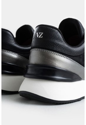 Tenis Jacinto De Cuero Y Lona Para Mujer Monogram Tenis Jacinto De Cuero Y Lona Para Mujer Monogram Negro 39 VÉLEZ