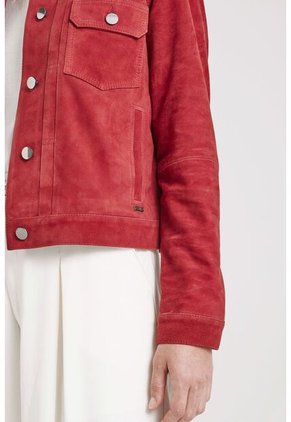 Chaqueta Mercury Tipo Trucker Para Mujer En Gamuza Chaqueta Mercury Tipo Trucker Para Mujer En Gamuza Vinotinto S VÉLEZ