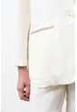 Blazer En Tejido Plano Para Mujer Tika Blazer En Tejido Plano Para Mujer Tika Crema XL VÉLEZ de Vélez