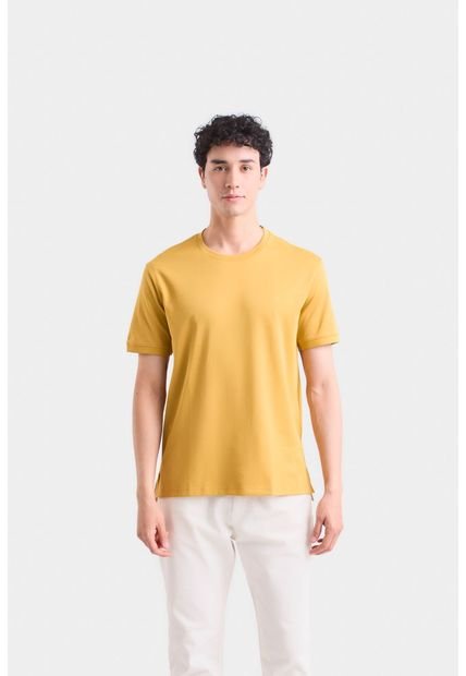 Camiseta Micropima Arizona Para Hombre Semi Ajustada Camiseta Micropima Arizona Para Hombre Semi Ajustada Mostaza XL Vélez