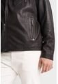 Chaqueta Biker Capri De Cuero Para Hombre Semi Ajustada Chaqueta Biker Capri De Cuero Para Hombre Semi Ajustada Negro XXL VÉLEZ de Vélez
