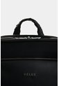 Morral Marfilo De Cuero Y Nylon Para Mujer Manija Trenzada Morral Marfilo De Cuero Y Nylon Para Mujer Manija Trenzada Negro VÉLEZ de Vélez