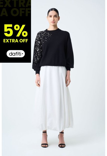 Falda Casiopea Para Mujer Largo Midi Falda Casiopea Para Mujer Largo Midi Blanco 14 VÉLEZ