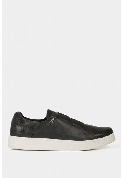 Mocasines Plataforma De Cuero Grabado Mocasines Plataforma De Cuero Grabado Negro 35 VÉLEZ