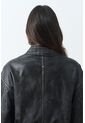 Chaqueta Bomber De Cuero Para Mujer Luzia Chaqueta Bomber De Cuero Para Mujer Luzia Negro XXL VÉLEZ de Vélez