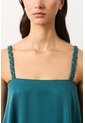 Camisa Con Cargaderas En Cuero Y Millaré Trenzado Para Mujer Canes Camisa Con Cargaderas En Cuero Y Millaré Trenzado Para Mujer Canes Azul Aguamarina XS VÉLEZ de Vélez