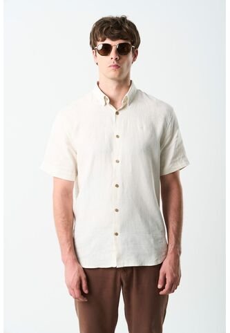 Camisa Manga Corta Semi Fitted Para Hombre Sevilla Camisa Manga Corta Semi Fitted Para Hombre Sevilla Arena XXL VÉLEZ Vélez