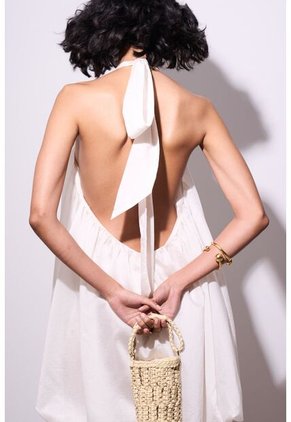 Top Halter Con Esferas Para Mujer Rouge Top Halter Con Esferas Para Mujer Rouge Blanco 10 VÉLEZ