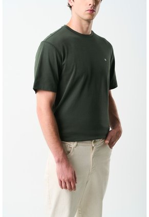 Camiseta Manga Corta Lerici Para Hombre Semi Fitted Camiseta Manga Corta Lerici Para Hombre Semi Fitted Verde Oliva M VÉLEZ