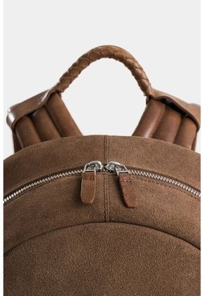 Morral Bolet De Cuero Gamuzado Para Hombre Manija Trenzada Morral Bolet De Cuero Gamuzado Para Hombre Manija Trenzada Miel Vélez